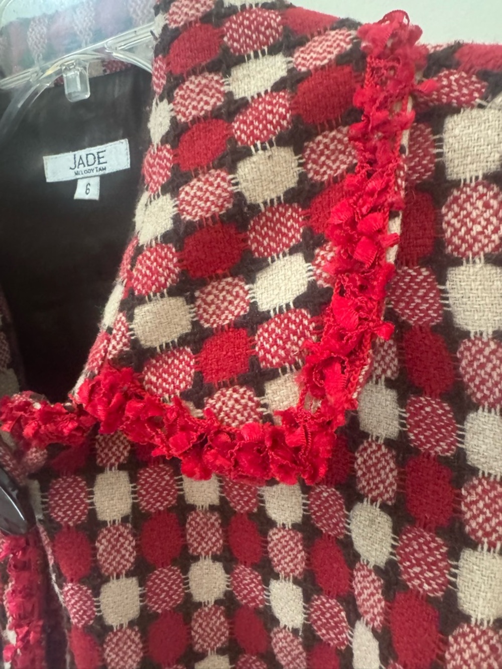 Vintage Jade Checked Jacket - Picture 4 of 9